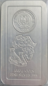 Ruanda - 1kg - Gepard Silberbarren  ( Kein Internetverkauf -  nur Ladenverkauf)  bitte aktuellen Preis erfragen !!!